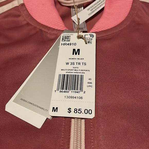 Adidas Three Stripes Full Zip Track Jacket. - Picture 5 of 7